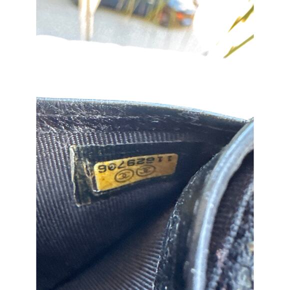 🍒 CHANEL 2.55 Line Matelasse Long Wallet Black Leather Quilted France w/Dustbag - Picture 11 of 13